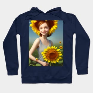 Sunflowers on a Summers Day Hoodie